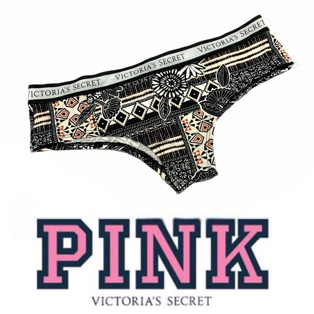 Sold Victoria's Secret Black‎ and White Patterned Briefs Med - P173 Panties